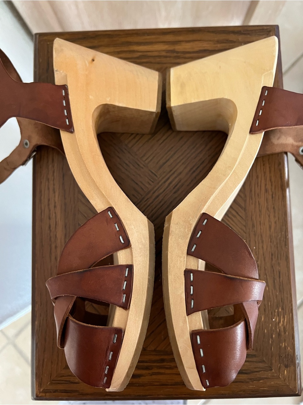 Swedish Hasbeens Kringlan Clog Sandals Anthropologie - Picture 6 of 11